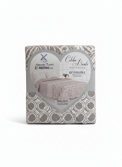 Colcha Bouti Reversible – Diseño Elegante y Acabado de Calidad - Varios modelos disponibles