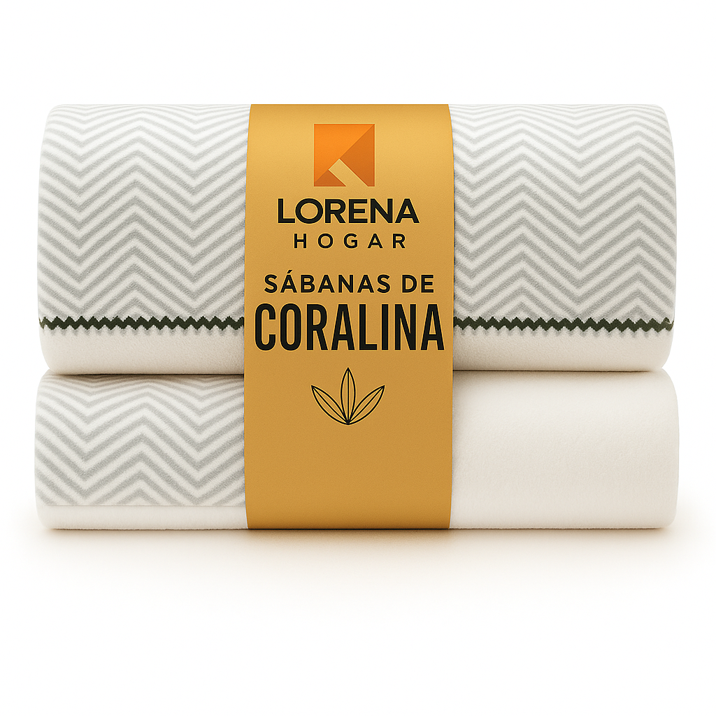 Sábanas de coralina I Para camas de 150 I LORENA HOGAR
