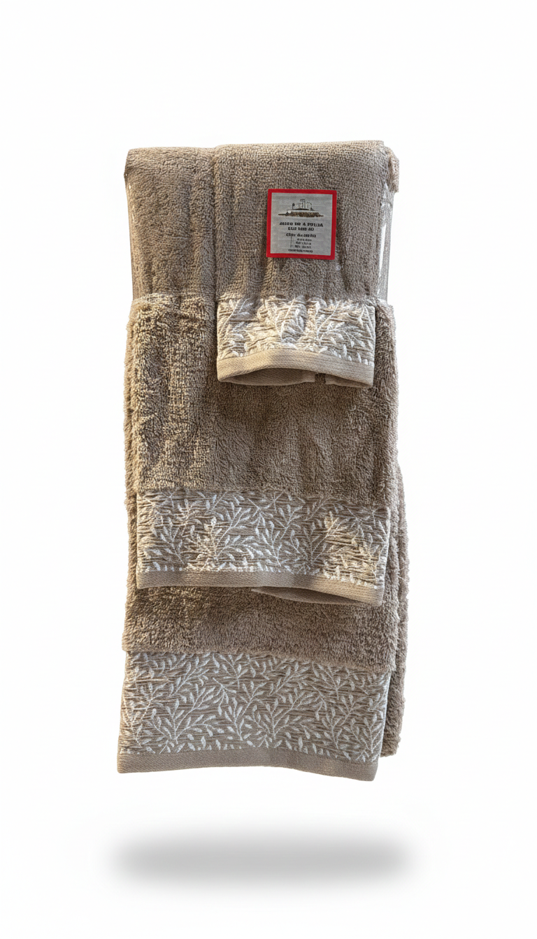 Juego de Toallas 3 Piezas – Algodón 100%