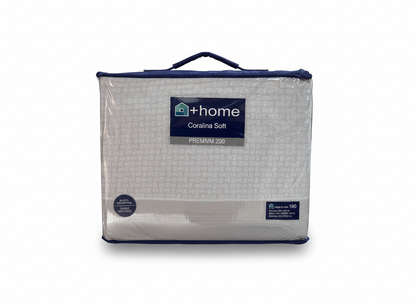 Sábana +Home Coralina Soft Lorena Hogar | Doble Perchado y Bajera Perimetral para Colchones de hasta 30 cm | Medidas 90, 105, 135 y 150