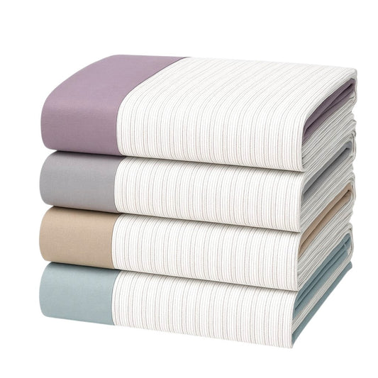 Juego de Sábanas Modelo Serena Verde / Gris / Beige / Rosa  Lorena Hogar  De 90 a 180 cm