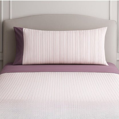 Juego de Sábanas Modelo Serena Verde / Gris / Beige / Rosa  Lorena Hogar  De 90 a 180 cm