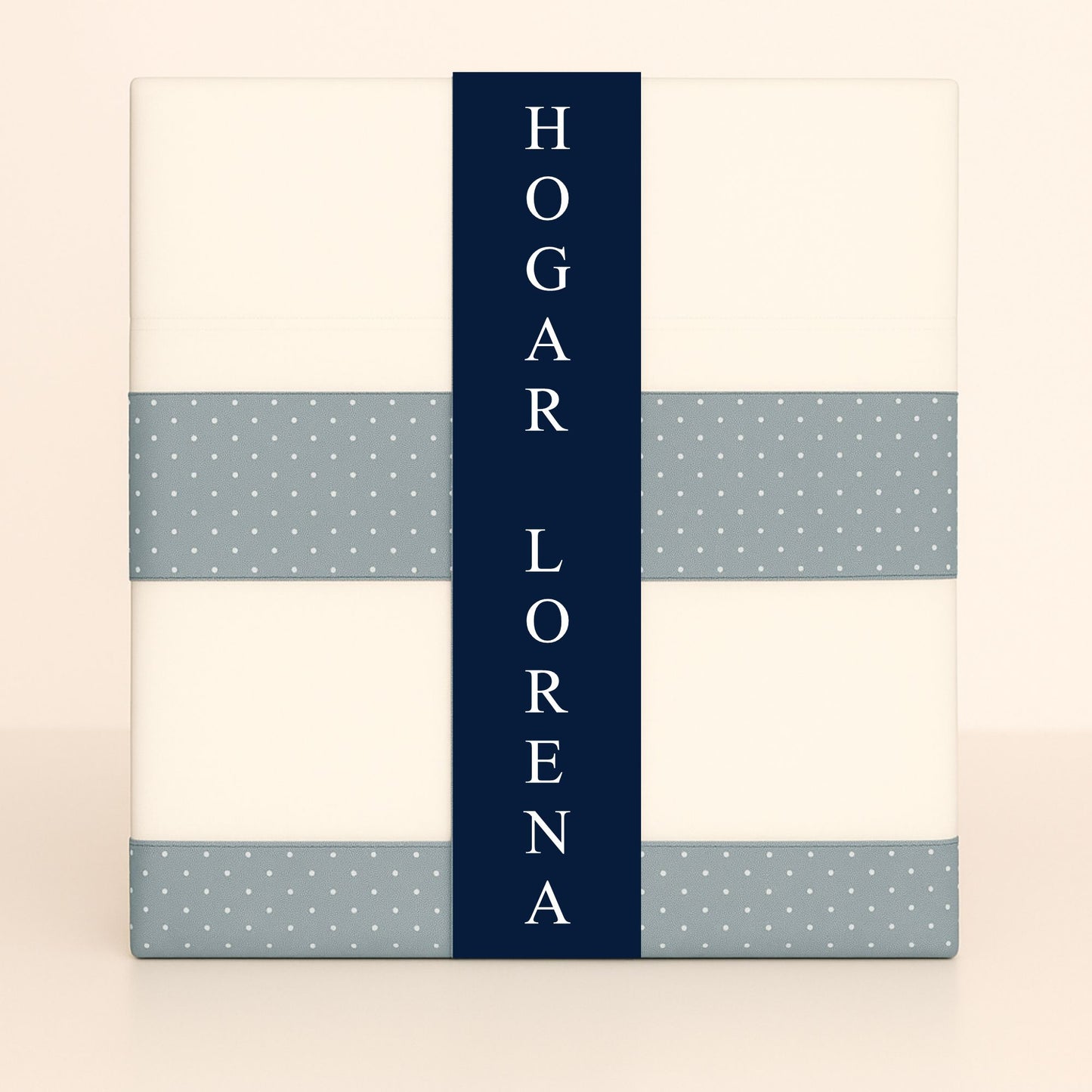 Juego de sábanas fondo blanco con dibujo de topitos / Camas de 180 / Disponible en ROSA, AZUL, VERDE y GRIS