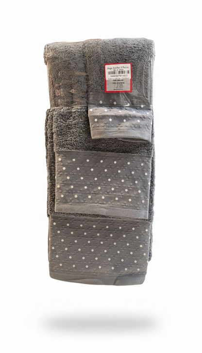 Juego de Toallas 3 Piezas – Algodón 100%