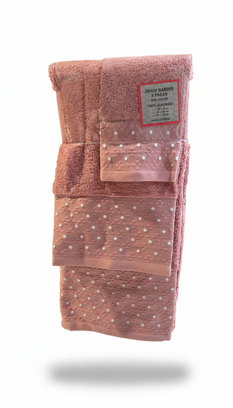 Juego de Toallas 3 Piezas – Algodón 100%
