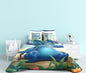 Edredón Infantil Tropical con Almohadas  2 Modelos  Medidas 90/105 y 135 cm