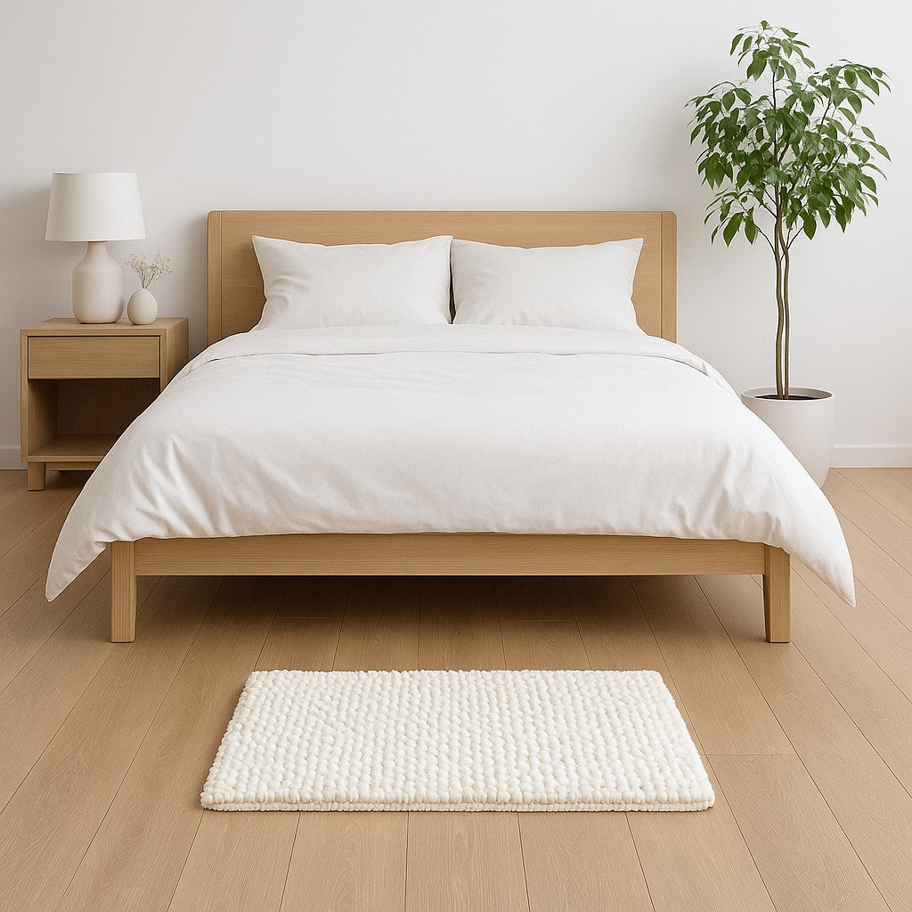 Alfombra Pompom Multifunción – 50x80 cm – Suave y Antideslizante