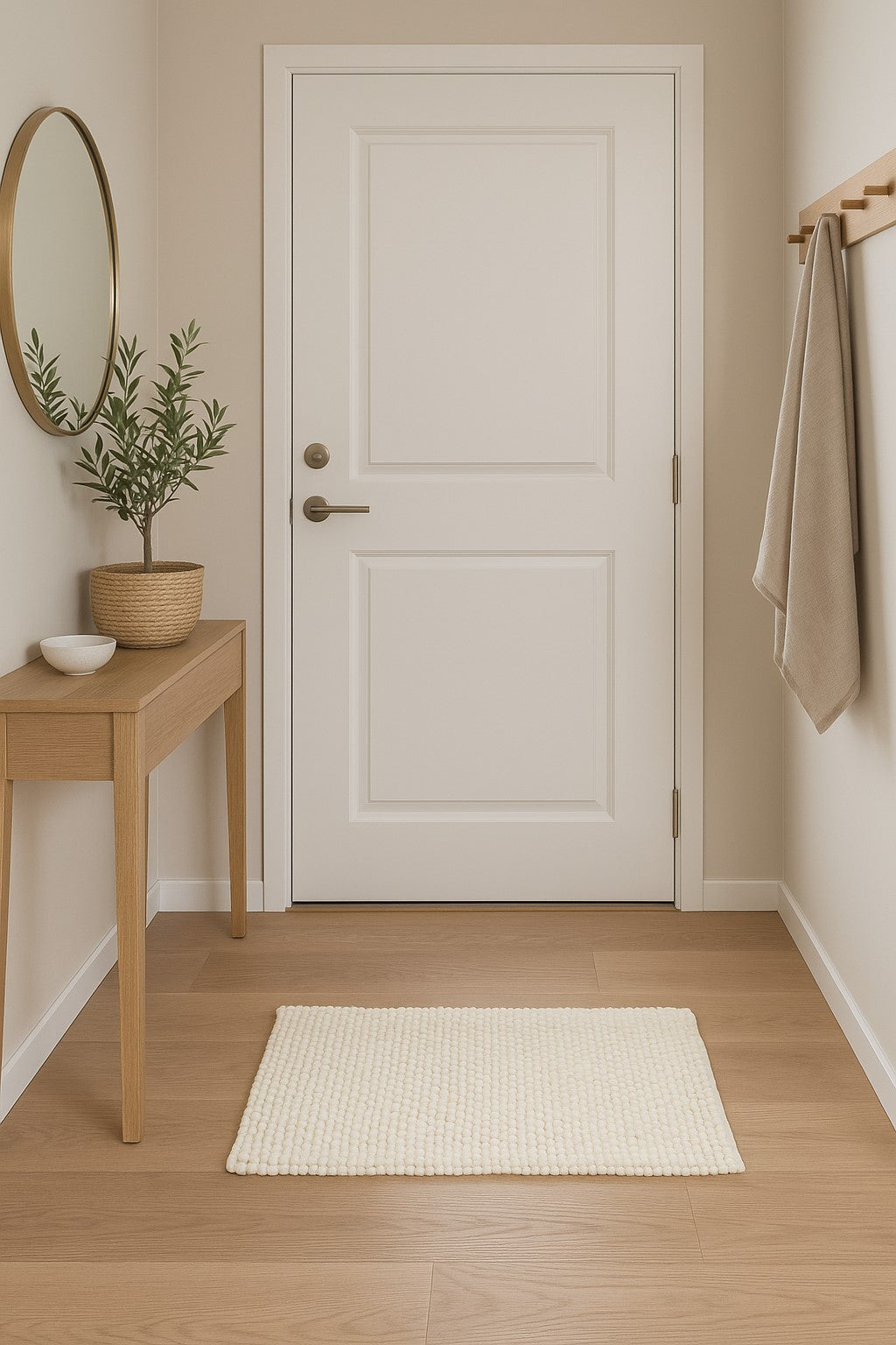 Alfombra Pompom Multifunción – 50x80 cm – Suave y Antideslizante