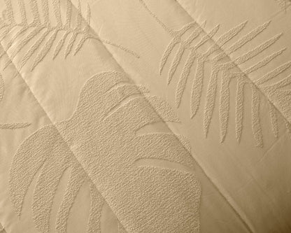 Colcha Noémie  Jacquard de Terciopelo con Relieve  Medida 250x270 cm + 2 Cojines Rellenos