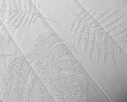 Colcha Noémie  Jacquard de Terciopelo con Relieve  Medida 250x270 cm + 2 Cojines Rellenos