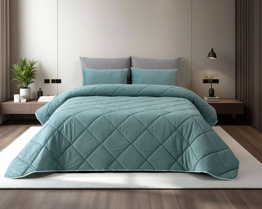 Edredón Aire / Zánate / Amnese con 2 Cojines Rellenos  250x260 cm  Varios Colores