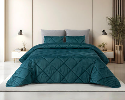 Edredón Aire / Zánate / Amnese con 2 Cojines Rellenos  250x260 cm  Varios Colores