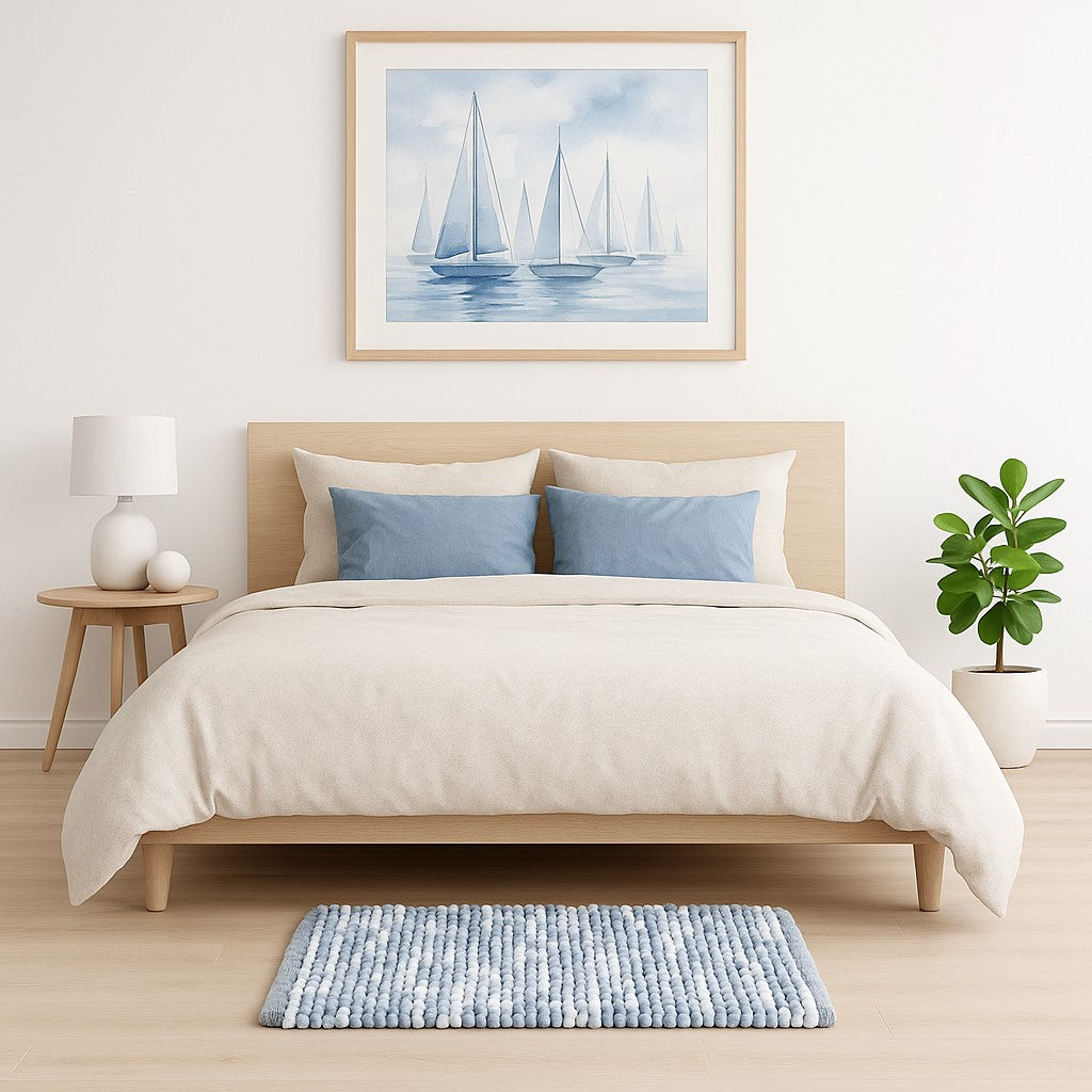 Alfombra Pompom Multifunción – 50x80 cm – Suave y Antideslizante
