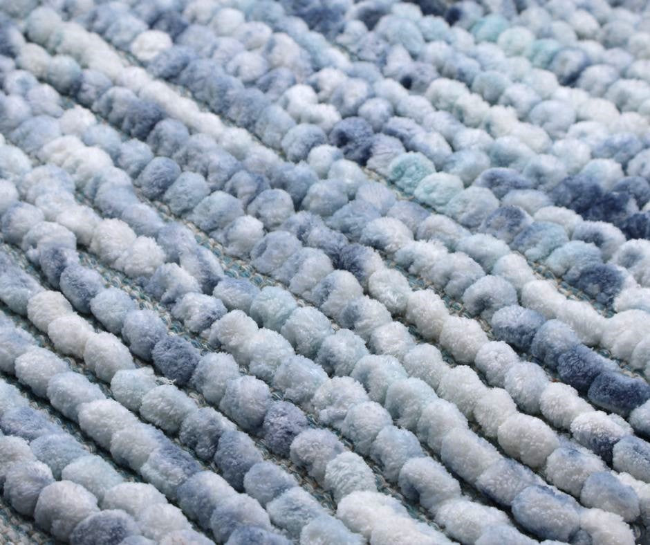 Alfombra Pompom Multifunción – 50x80 cm – Suave y Antideslizante