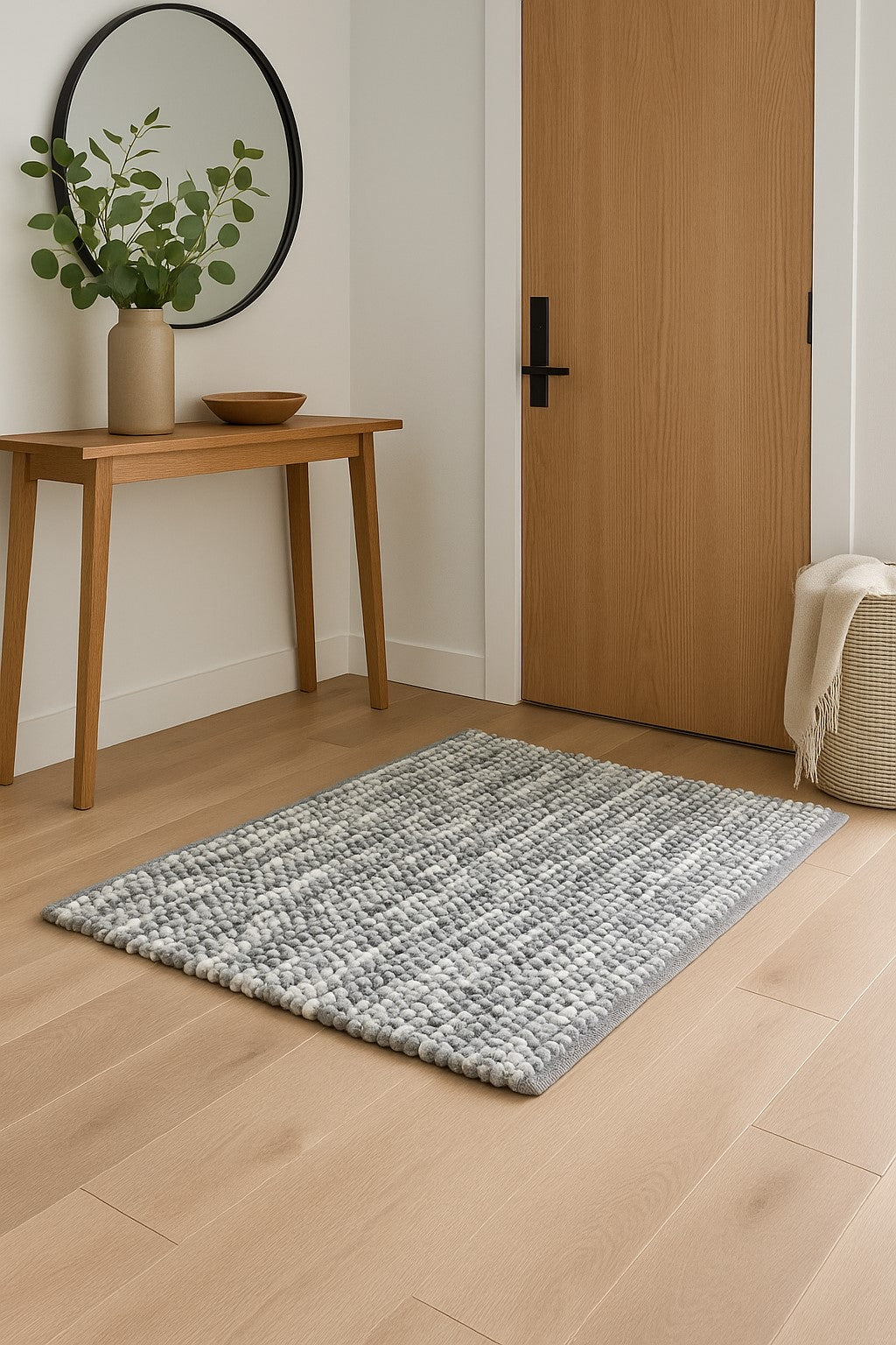 Alfombra Pompom Multifunción – 50x80 cm – Suave y Antideslizante