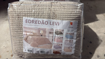 Edredón Jacquard Sherpa 100% Polyester Lorena Hogar | Incluye Fundas de Cojín | Modelos, 6 Colores y Medidas Disponibles