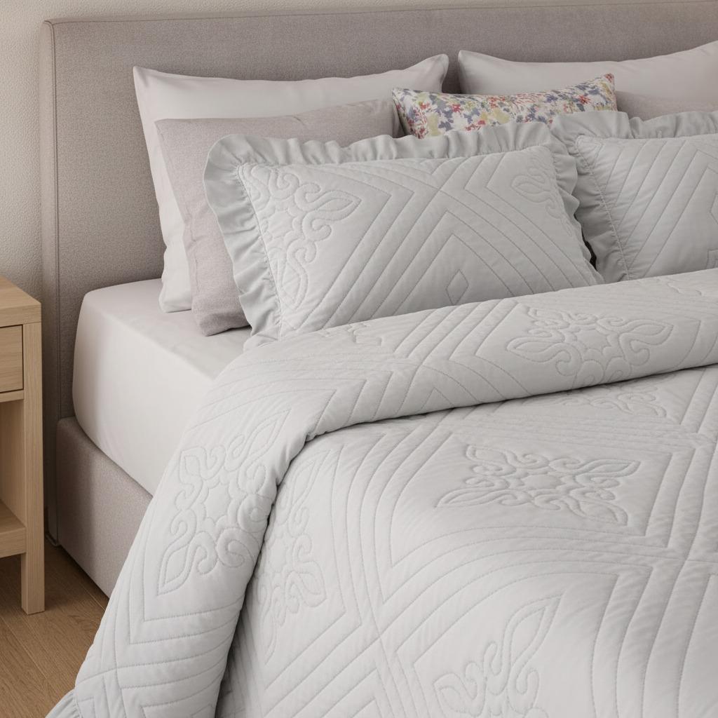 Colcha Bouti Suki – Diseño Elegante y Acabado de Calidad