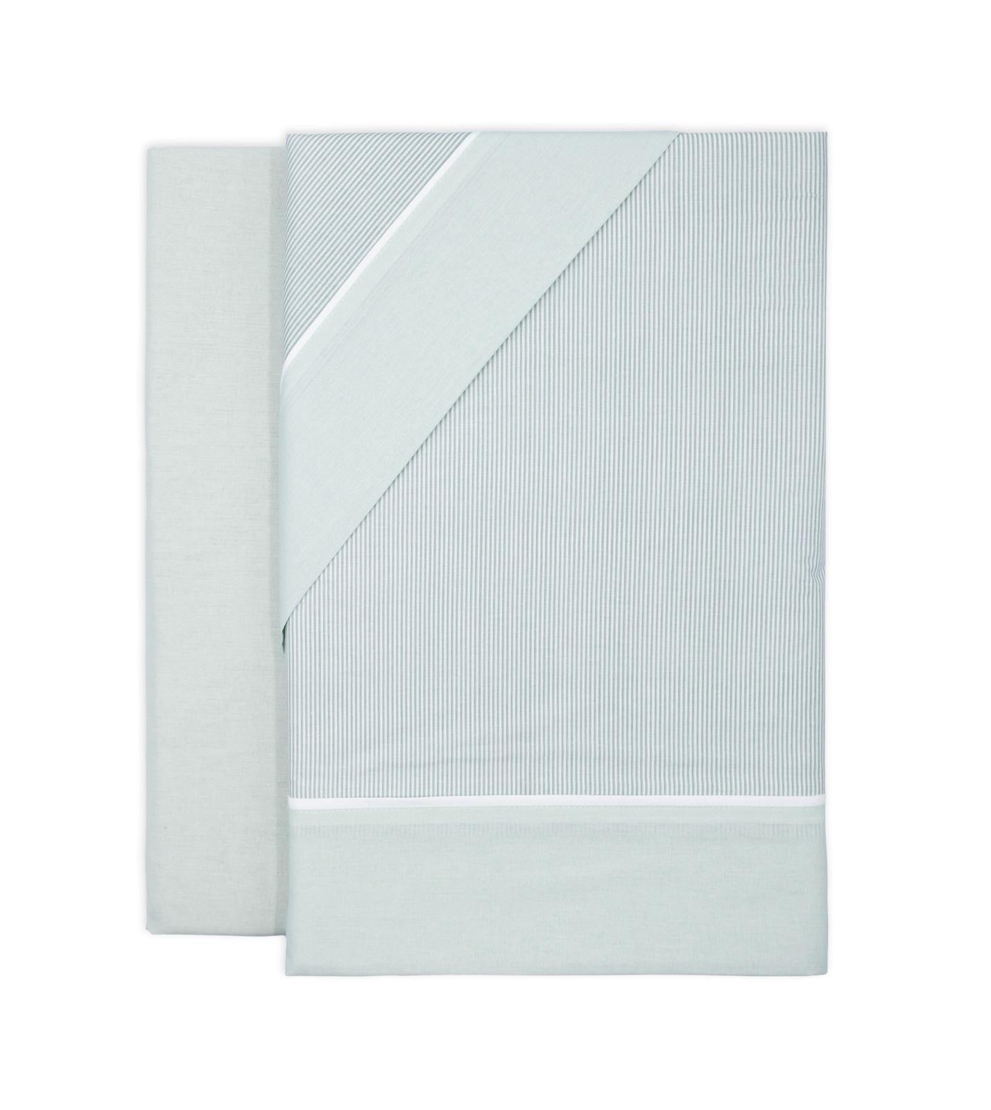 Juego de Sábanas Rayadas  Azul / Gris / Beige / Rosa  Lorena Hogar  De 90 a 180 cm