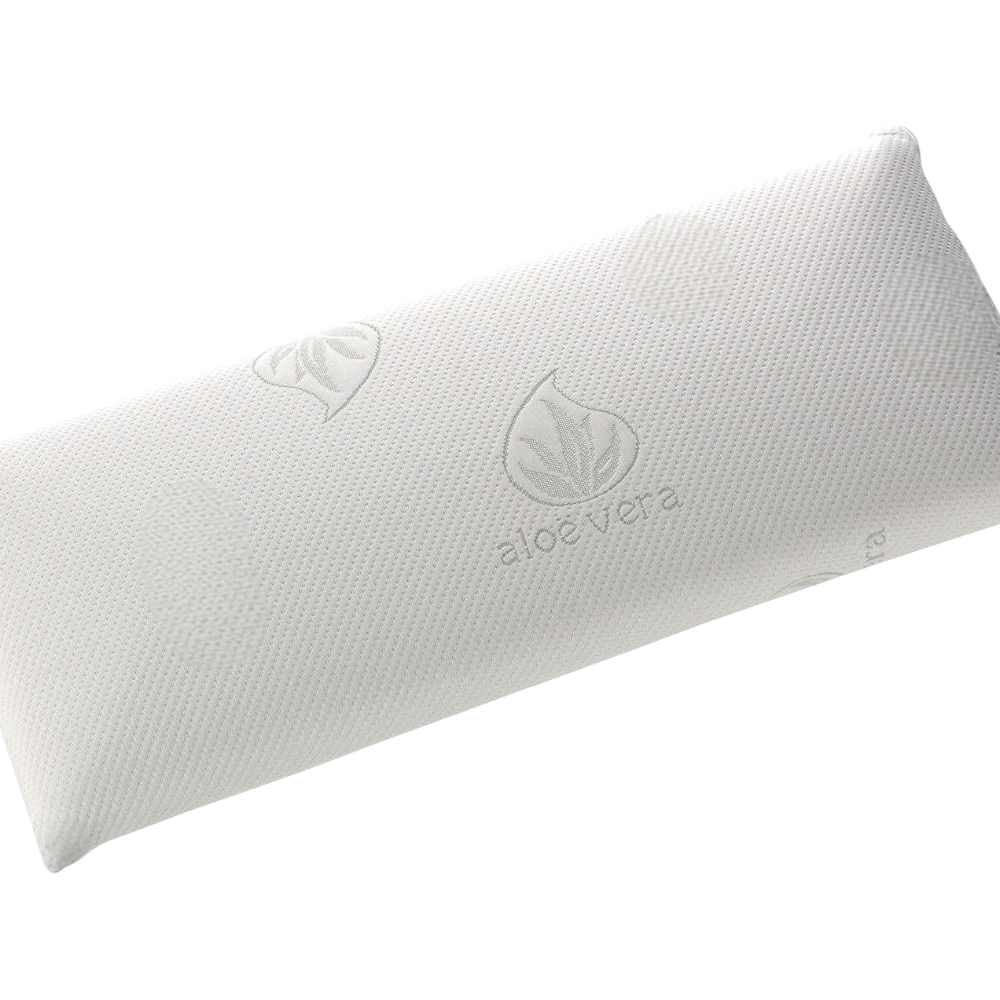 Almohada viscoelástica núcleo Compacto. Doble Funda con Cremallera. Tejido Aloe Vera. Termorregulable adaptabilidad al Cuello.