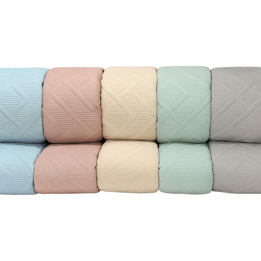 Colcha de Verano ECOBOUTI Trenzas Lorena Hogar 240x260 cm  Ligero, Fresco y Elegante