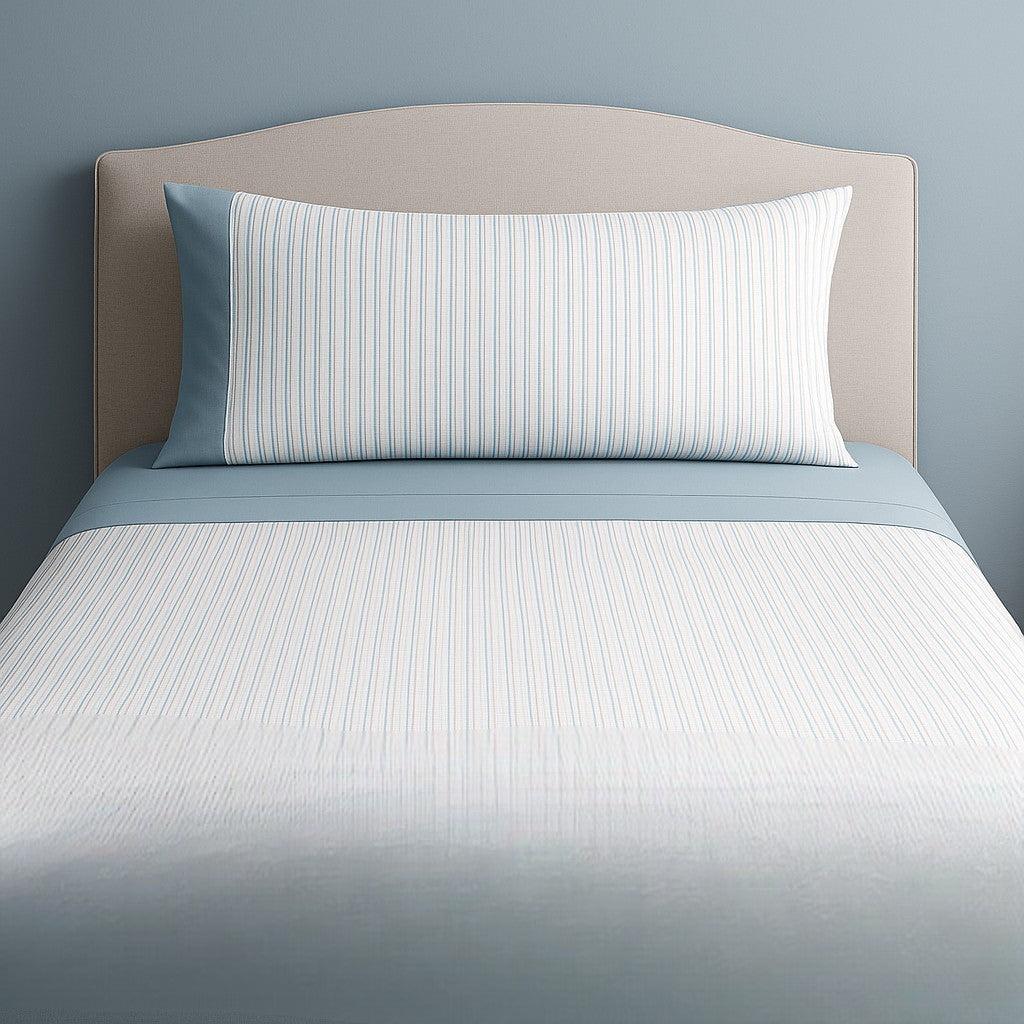 Juego de Sábanas Modelo Serena Azul / Gris / Beige / Rosa  Lorena Hogar  De 90 a 180 cm