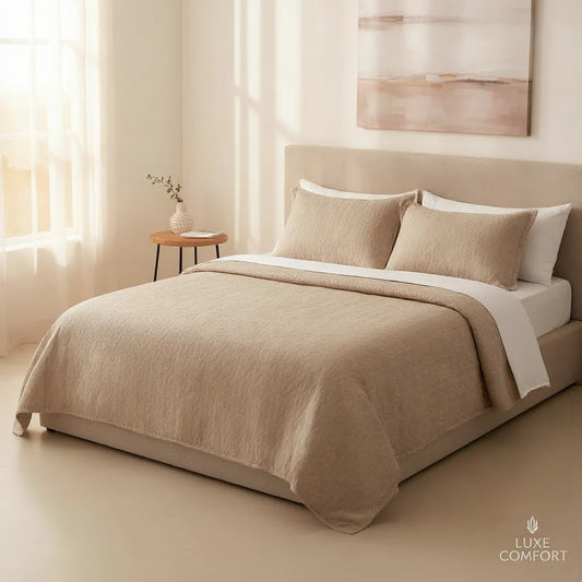 Edredon de Invierno Sherpa Dakar con Borreguillo Beige