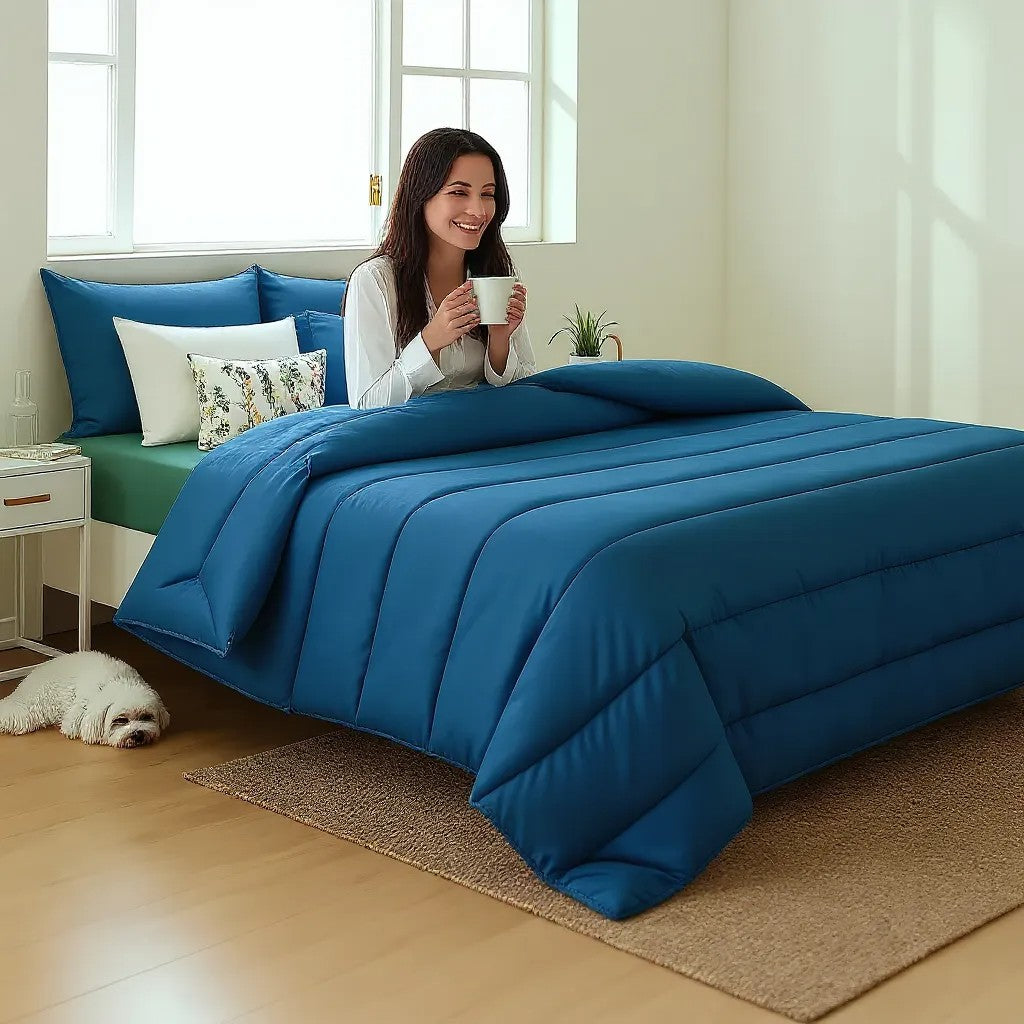 Edredón Siena con 2 Cojines Rellenos  Medida 250x260  Varios Colores
