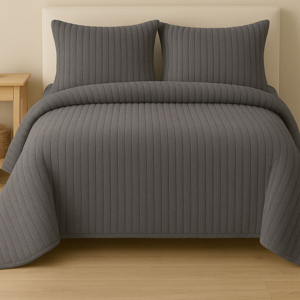 Edredón Jacquard Sherpa 100% Polyester Lorena Hogar | Incluye Fundas de Cojín | Modelos, 6 Colores y Medidas Disponibles