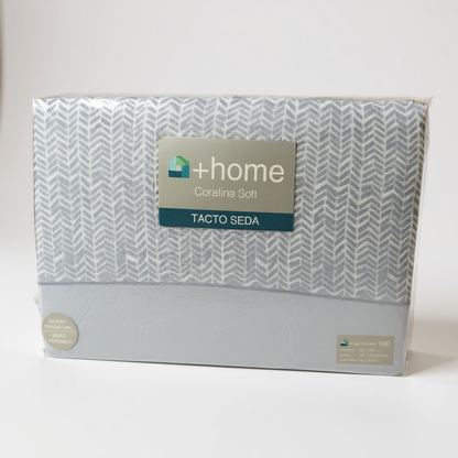 Sábana +Home Coralina Soft Lorena Hogar | Doble Perchado y Bajera Perimetral para Colchones de hasta 30 cm | Medidas 90, 105, 135 y 150