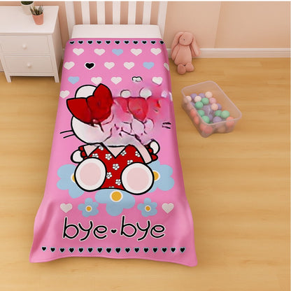 Manta Infantil Suave y Colorida con Personajes Animados  Tamaño 180x122 cm  Ideal para Cama o Sofá