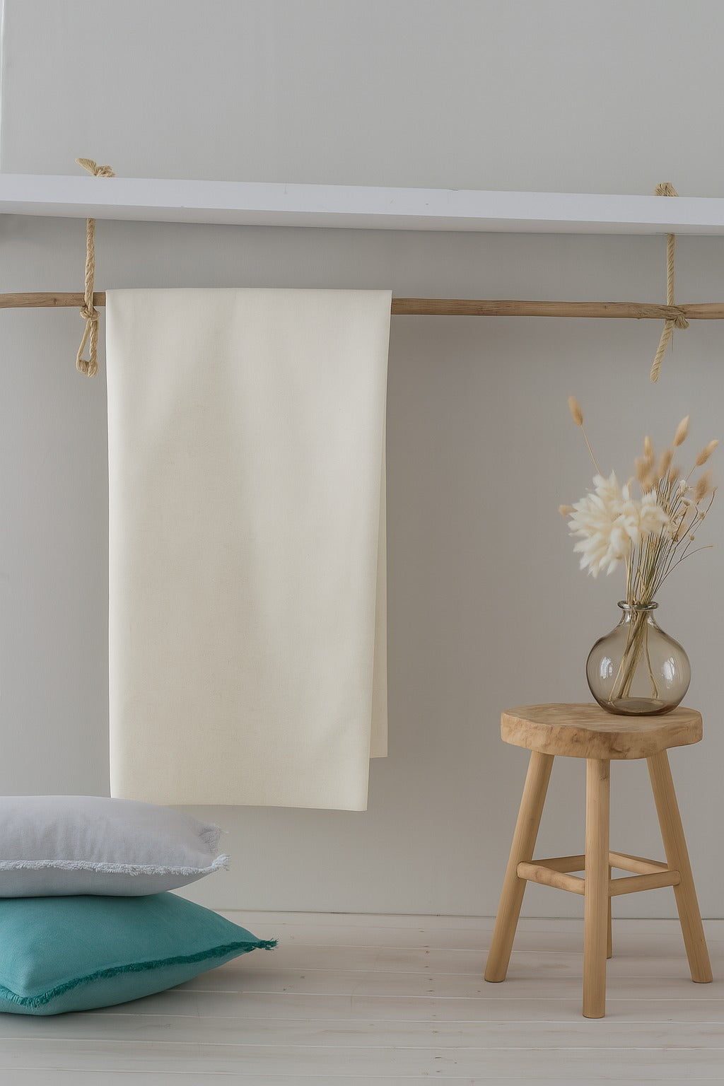 Manta Decorativa Kasia  Colores Naturales y Elegantes