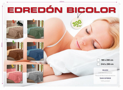 Edredón Nórdico Bicolor 300g/m² - Súper Suave y Cálido | Lorena Hogar