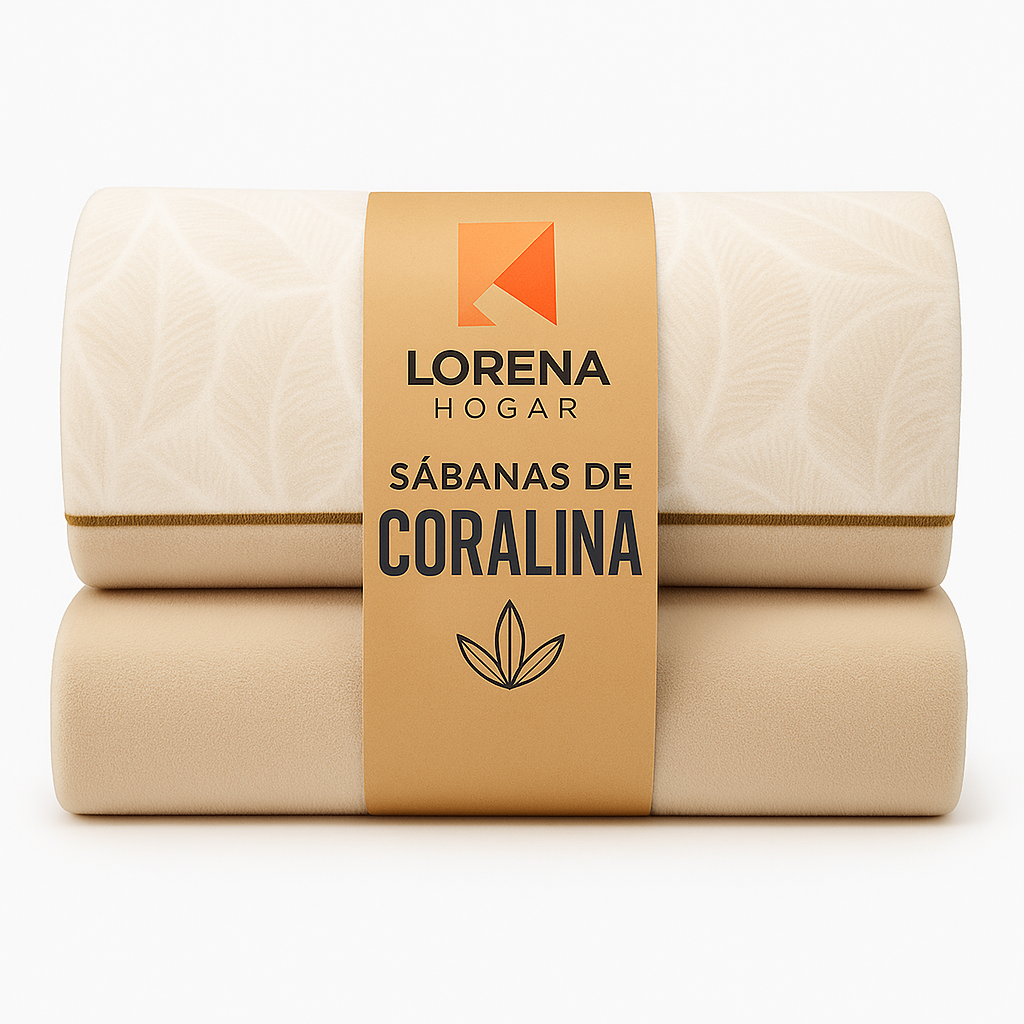 Sábanas de coralina I Para camas de 150 I LORENA HOGAR