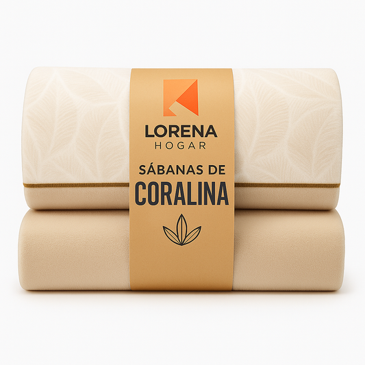 Sábanas de coralina I Para camas de 150 I LORENA HOGAR
