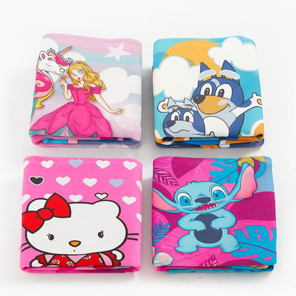 Manta Infantil Suave y Colorida con Personajes Animados  Tamaño 180x122 cm  Ideal para Cama o Sofá